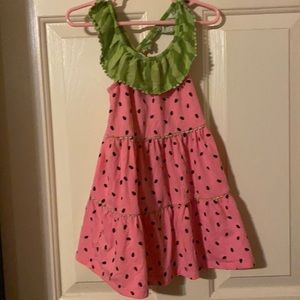 The Children’s Place size 2T pink, green, & black watermelon dress